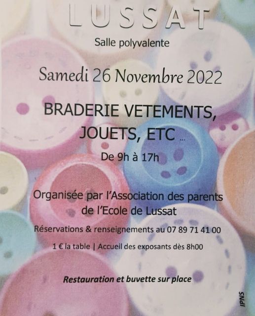 Braderie vêtements et jouets