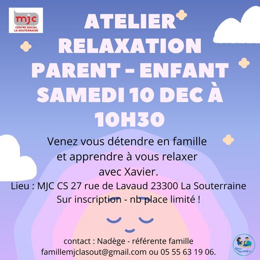 Atelier relaxation parent-enfant