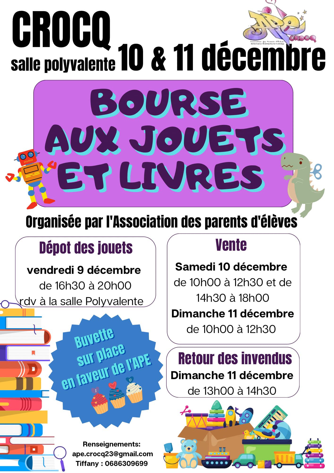 Bourse aux jouets et livres