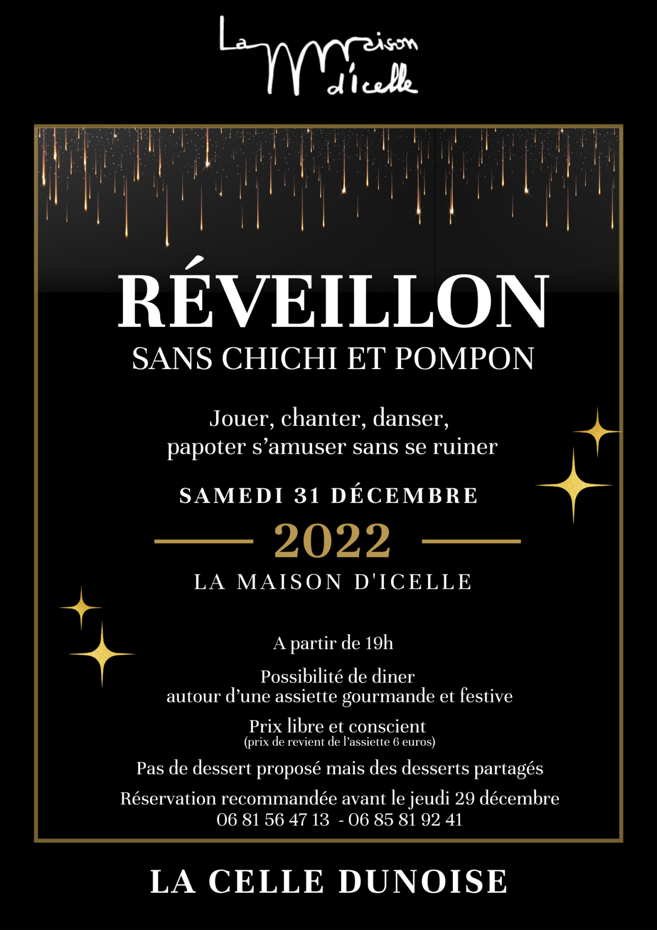 Réveillon sans chichi et pompon