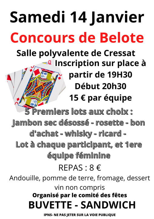 Concours de belote