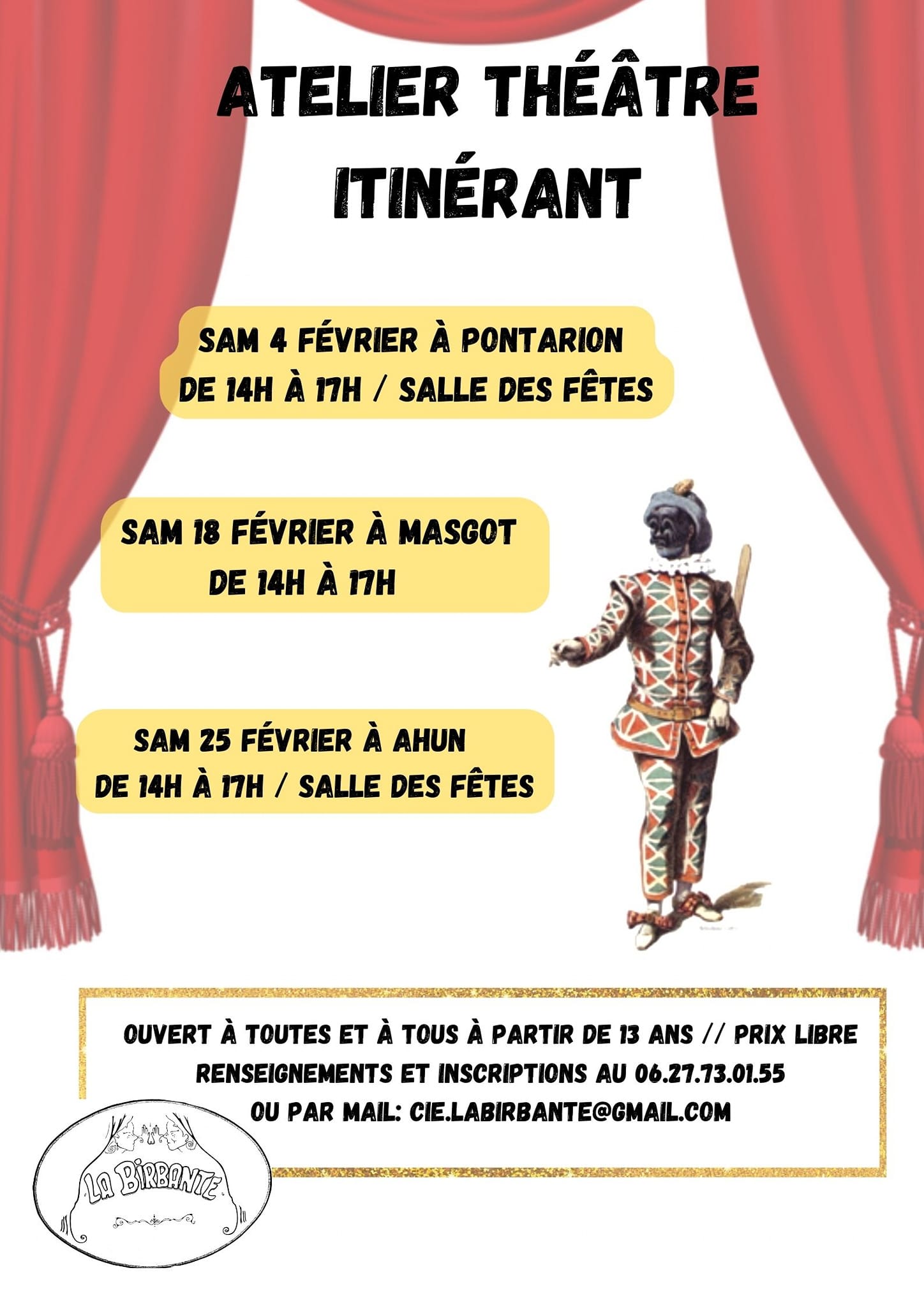 Atelier théâtre itinérant