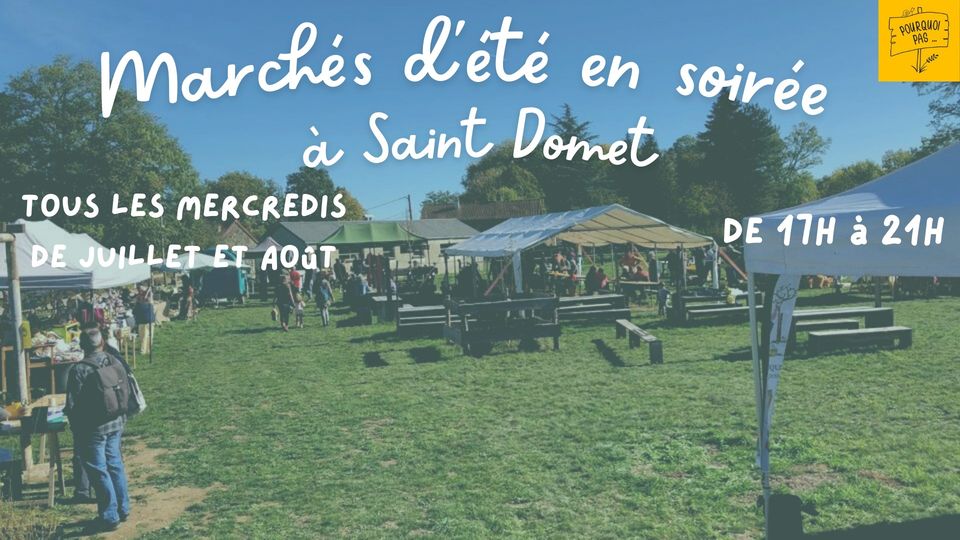 Marché d'été en soirée