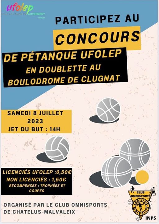 Concours de pétanque