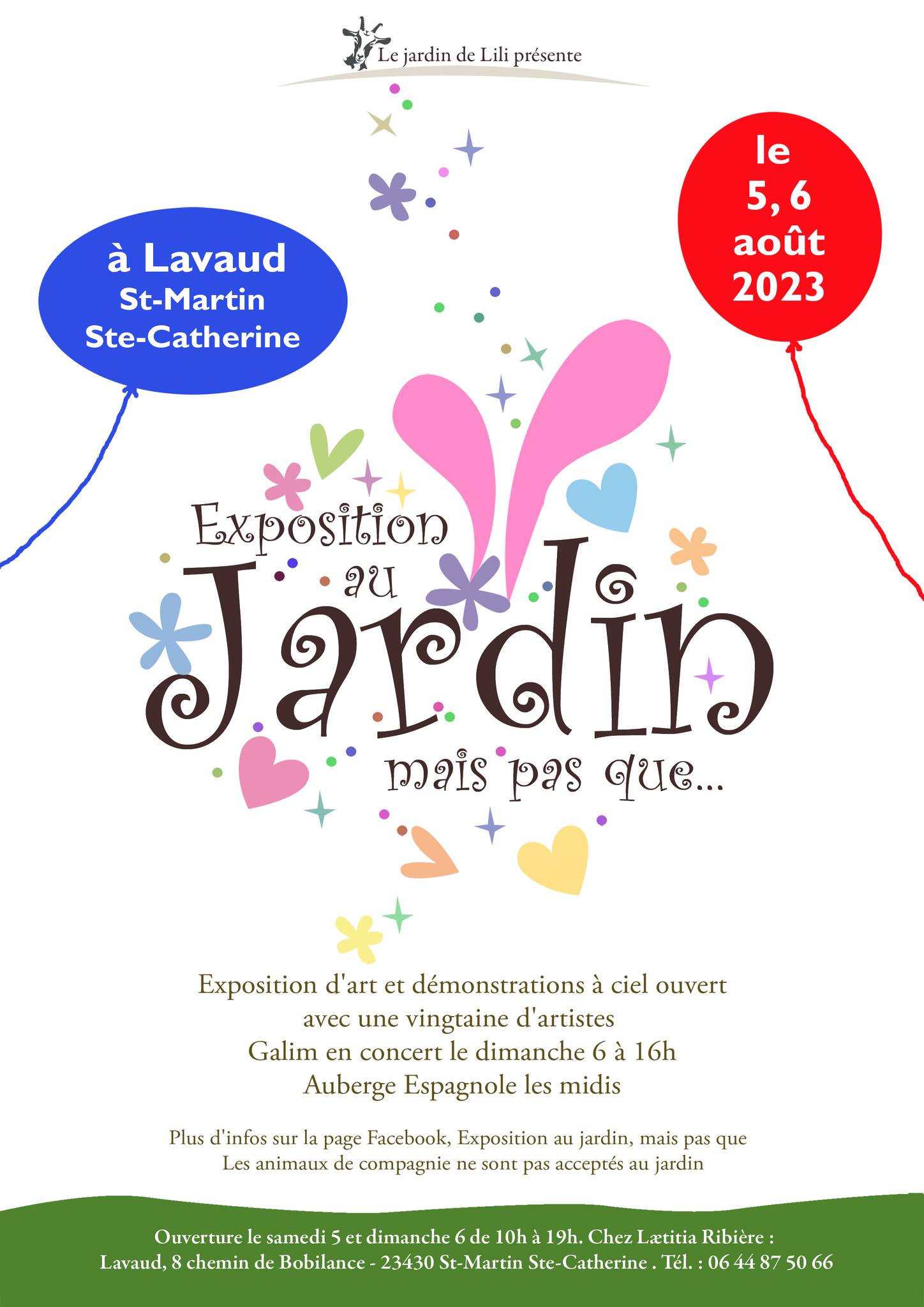 Exposition au jardin