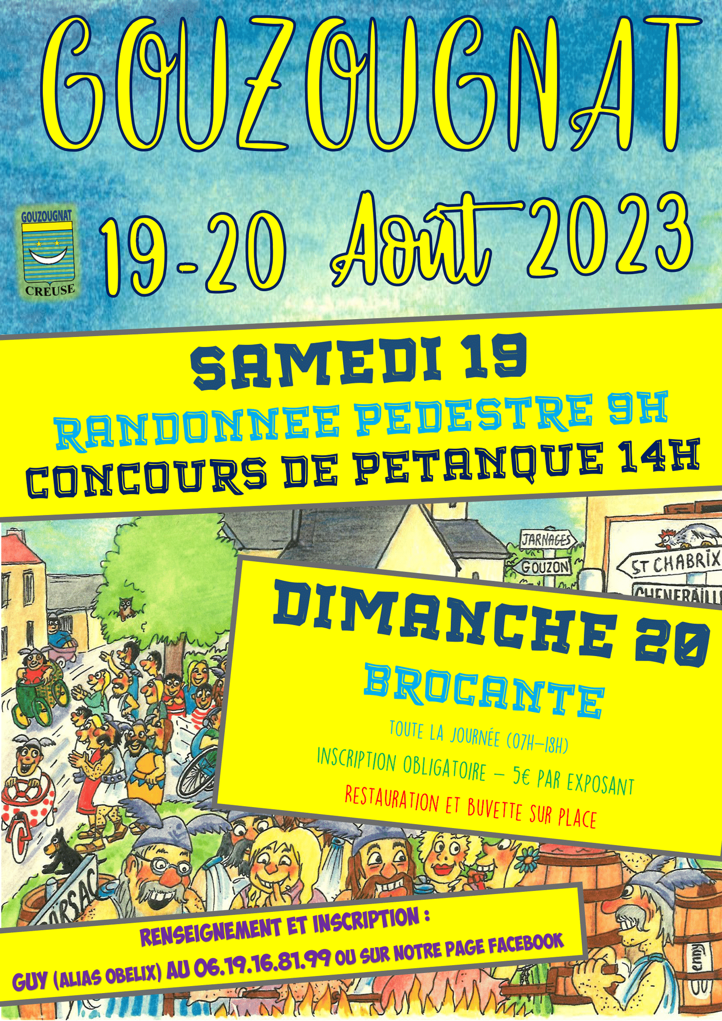 Randonnée + pétanque + brocante