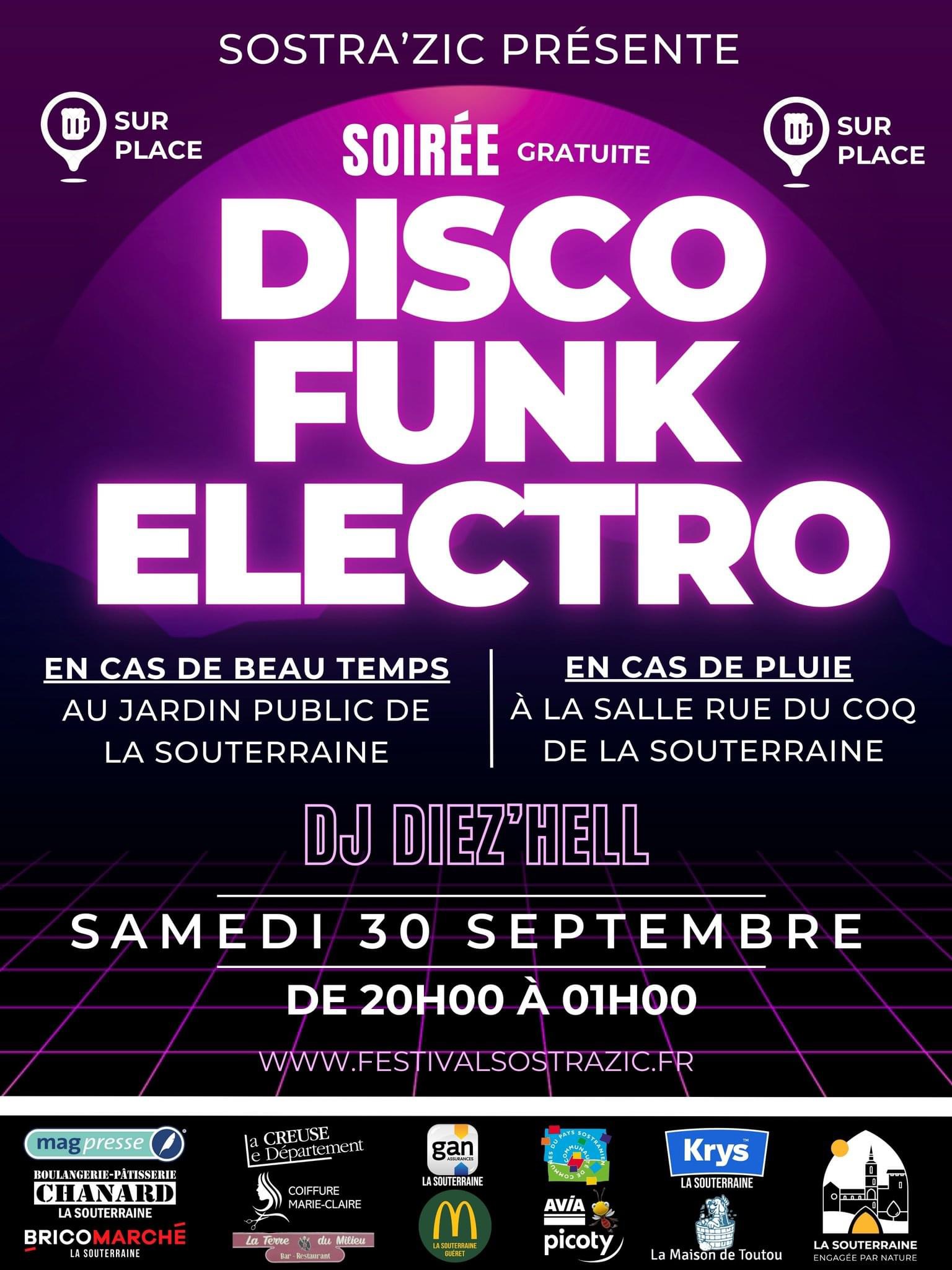 Soirée disco funk électro