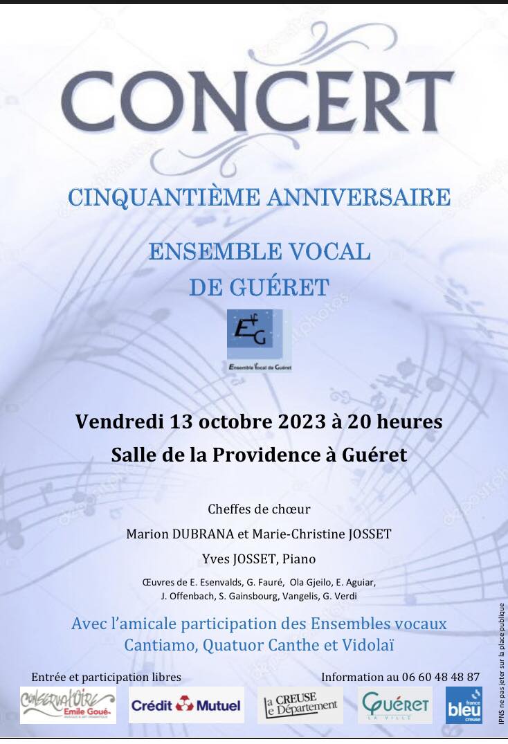 Concert 50ème anniversaire