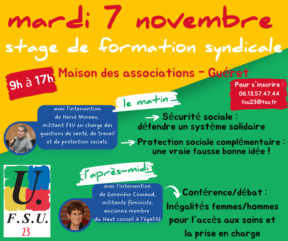 Stage de formation syndicale