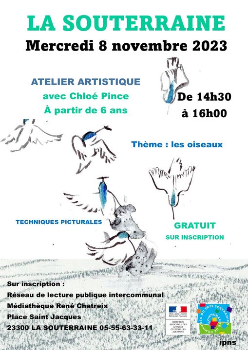 Atelier artistique sur les oiseaux