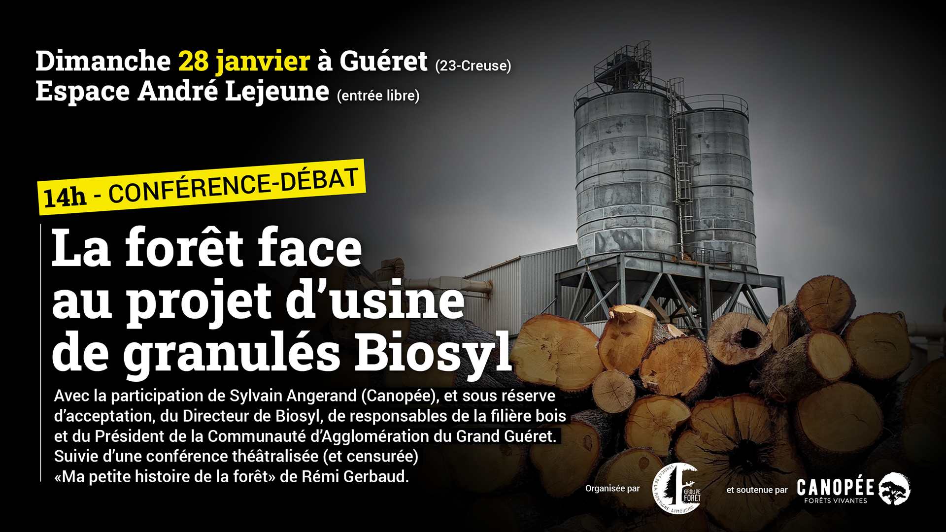 La forêt face au projet d’usine de granulés Biosyl