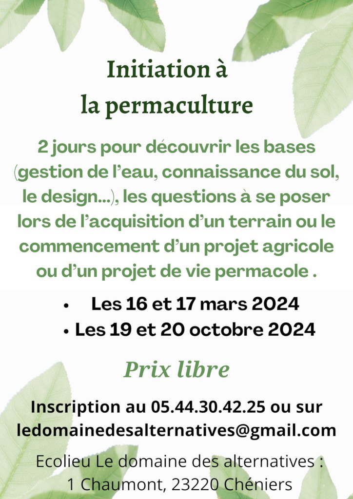 Initiation à la permaculture