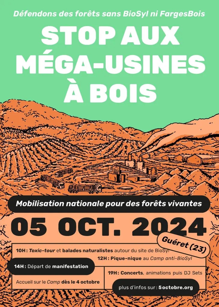 Stop aux méga-usines à bois