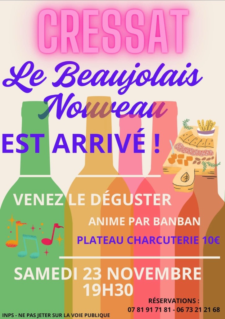 Soirée beaujolais nouveau